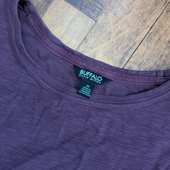 Buffalo David Bitton Purple Long Sleeve Top - Women's 1X - Picture 4 of 9